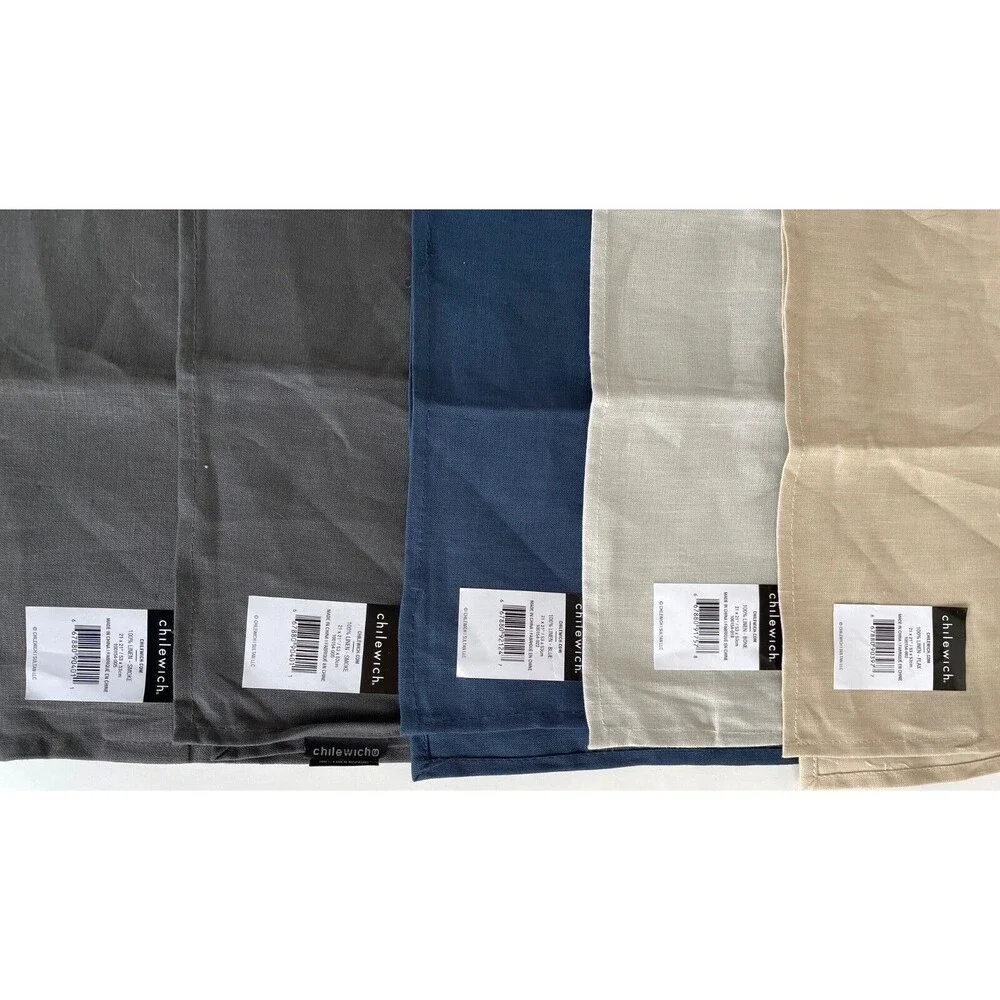 Chilewich Solid Linen Dinner Napkin - BONE or FLAX -  21